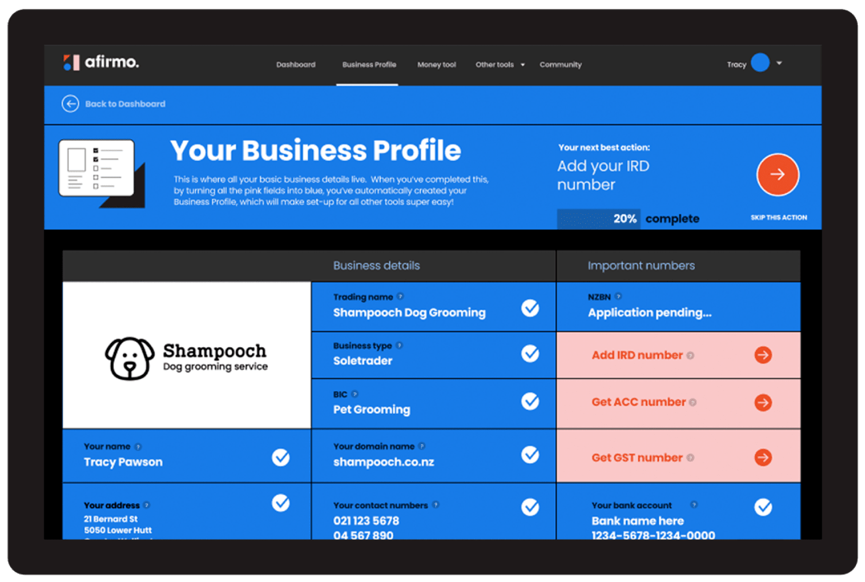 Store all key information in one place